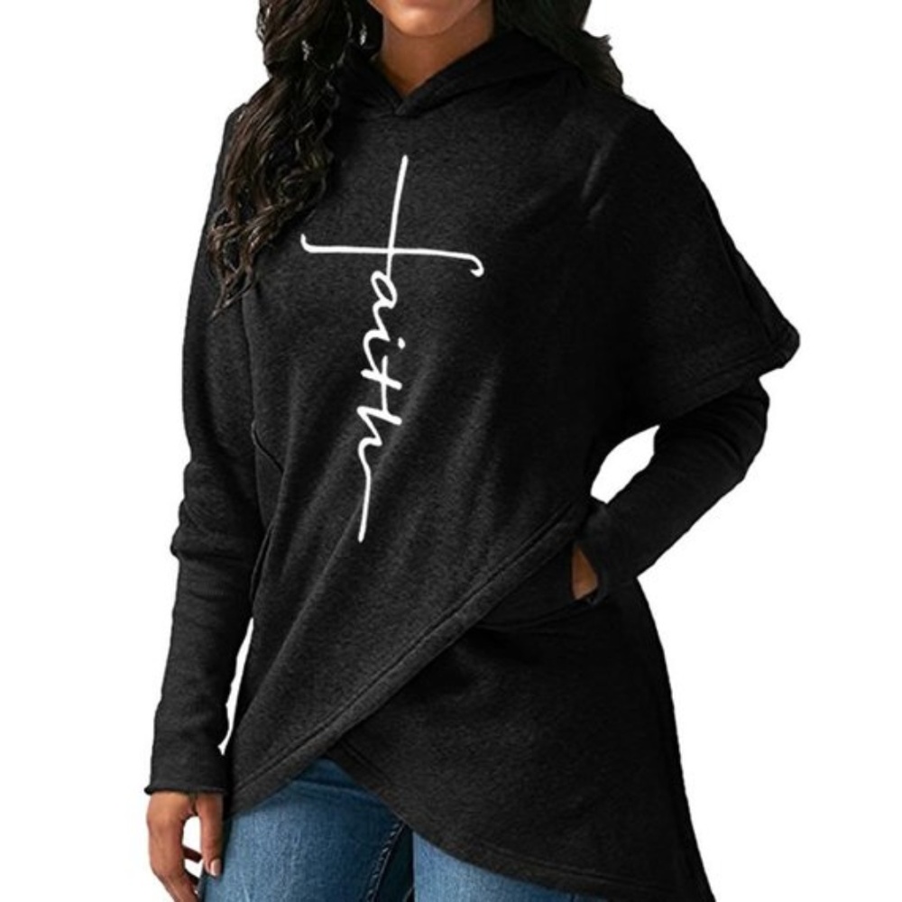 Faith Crossover Hoodie Sweatshirt